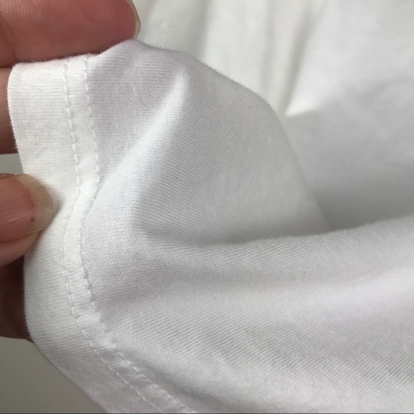 TOPSHOP White Eyelet Double Layer Sleeve Tee Shirt - Picture 9 of 15